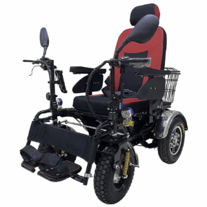 TerraStride X8 - All-Terrain Off-Road Electric Wheelchair - 30-Mile Long Range & Anti-Roll Stability
